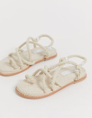 ASOS Design + Foxx Premium Chunky Rope Sandals