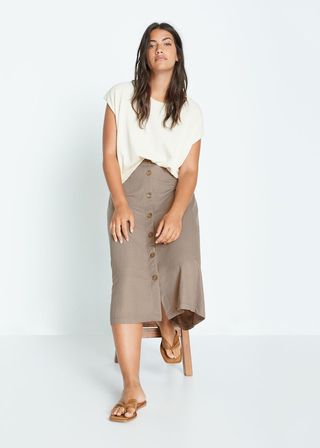 Violeta by Mango + Fluid Midi Skirt