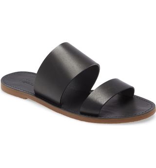 Madewell + The Boardwalk Double Strap Slide Sandals