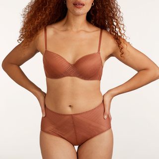 ThirdLove + Everyday Lace High Briefs in Copper