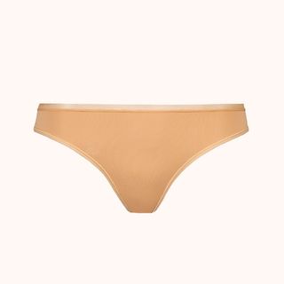 Lively + The No Show Thong in Warm Oak