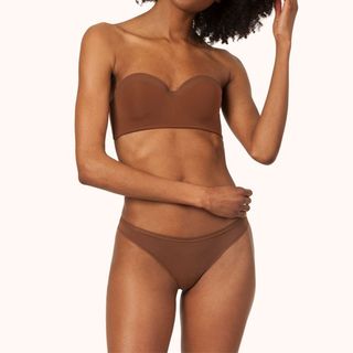 Lively + The No-Wire Strapless Bra in Rich Clay