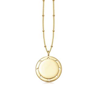 Missoma + Gold Cut Out Sun Necklace