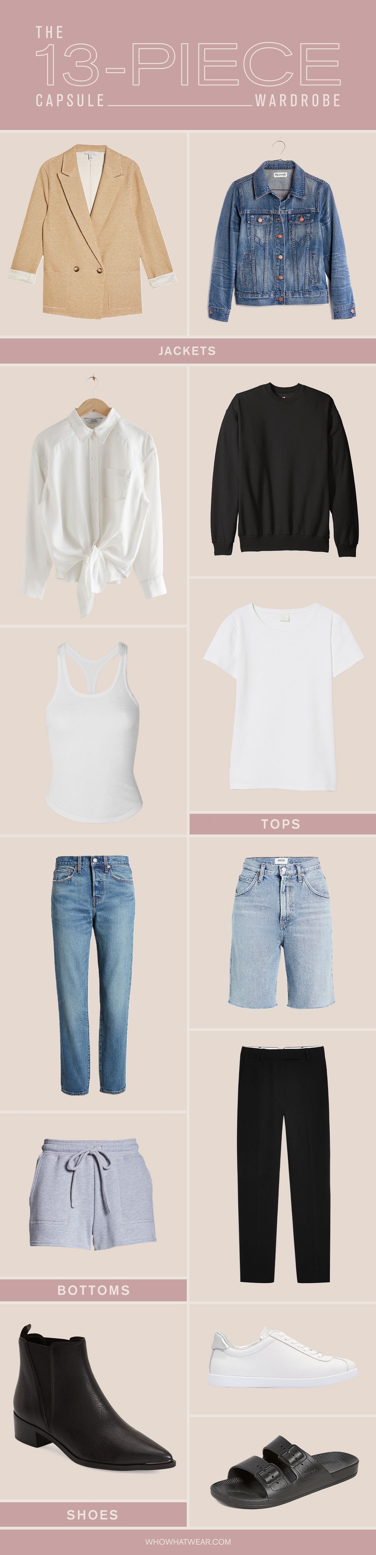 13 Casual Pieces for a Simple Capsule Wardrobe | Who What Wear
