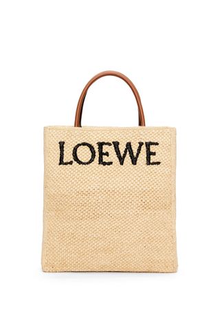 Loewe + Standard A4 Tote Bag in Raffia