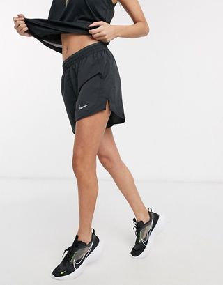 Nike + Running Tempo 5 Inch Shorts in Black