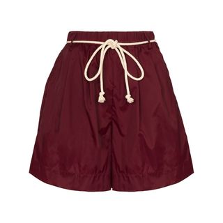 Staud + Belted Shell Shorts
