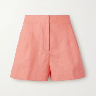 Michael Michael Kors + Pleated Linen Shorts