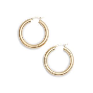 Argento Vivo + Small Hoop Earrings