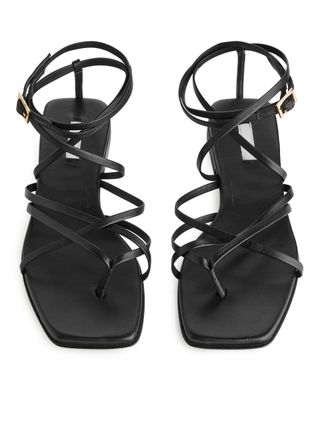 Arket + Strappy Leather Sandals