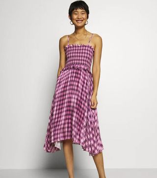 Who What Wear Collection + Asymmetric Pleat Dress