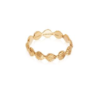 Daisy + Isla Shell Stacking Ring 18Ct Gold Plate