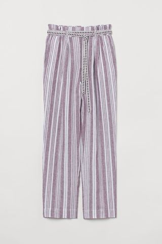 H&M + Pull-On Linen Trousers