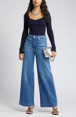 Open Edit + Sweetheart Neck Rib Top