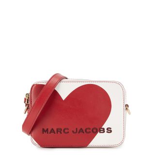 Marc Jacobs + The Box Heart-Print Leather Crossbody Bag