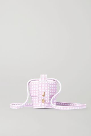 Jacquemus + Le Micro Vanity Mini Checked Leather Shoulder Bag