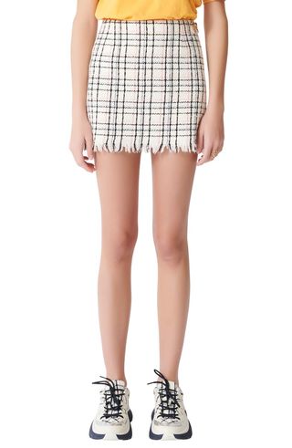 Maje + Jianey Tweed Miniskirt