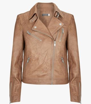 Mint Velvet + Leather Biker Jacket