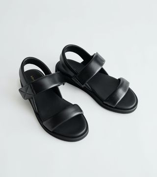 & Other Stories + Padded Leather Slingback Sandals
