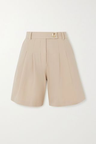 Anna Quan + High Waist Wide Leg Shorts