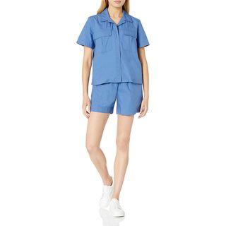 The Drop + Kayla Boxy Short Sleeve Cargo Pocket Poplin Shirt
