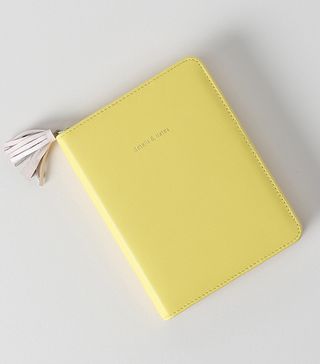 Anthropologie Home + Anglophile Zip-Around Leather Journal