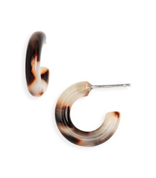 Madewell + Acetate Mini Hoop Earrings