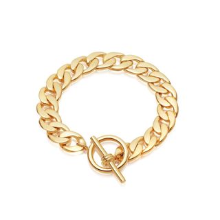 Missoma + Lucy Williams Gold T Bar Chunky Chain Bracelet