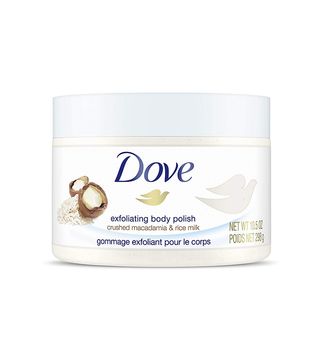 Dove + Exfoliating Body Polish, Macadamia and Rice Milk