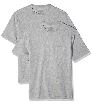 Amazon Essentials + 2-Pack Crewneck Pocket T-Shirt