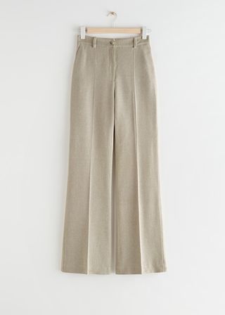 & Other Stories + Slim Silk Press Crease Trousers