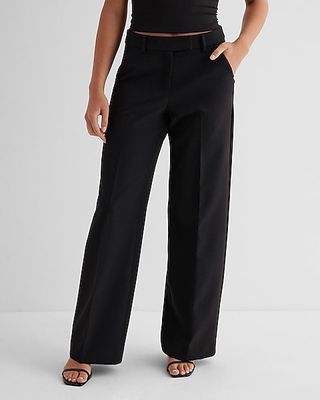 Express + Editor Mid Rise Relaxed Trouser Pant