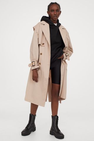 H&M + Cotton Twill Trenchcoat