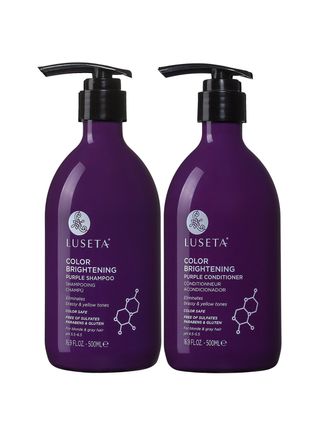 Luseta + Brightening Purple Shampoo and Conditioner Set for Blonde and Gray Hair