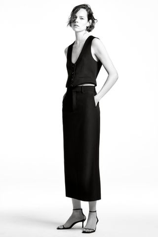 Zara + Skirt With Slit