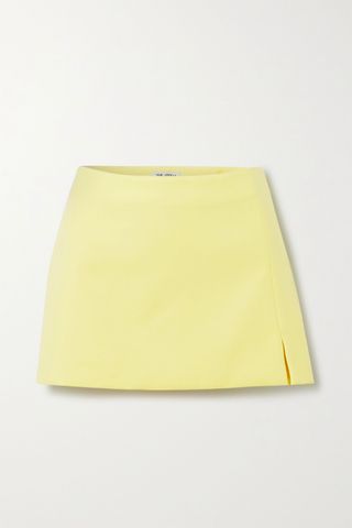 The Attico + Cotton-Blend Twill Mini Skirt