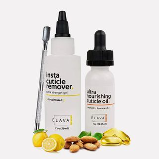 Elavae + Manicure Pedicure Kit With Cuticle Oil and Cuticle Remover Gel Cream