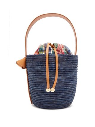 Cesta Collective + Leather Handle Sisal Basket Bag