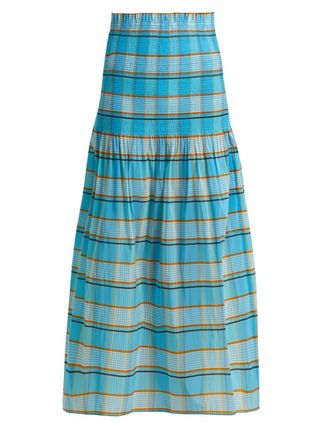 Diane von Furstenberg + Horizon Checked Skirt