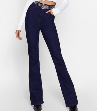Nasty Gal + Donna High-Waisted Flare Jeans