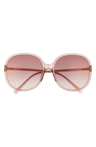 Givenchy + 63mm Oversize Gradient Round Sunglasses