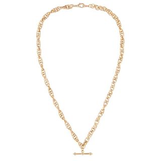 Susan Caplan Vintage + 1990s Vintage 22ct Gold Plated Chain With T Bar
