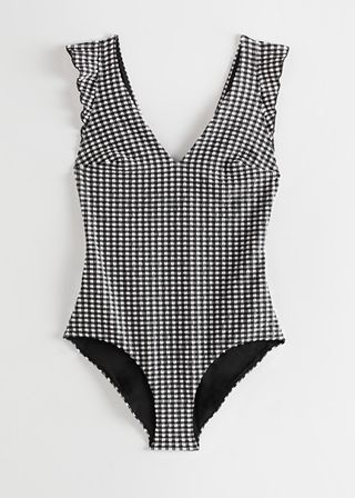 & Other Stories + Gingham Seersucker Swimsuit