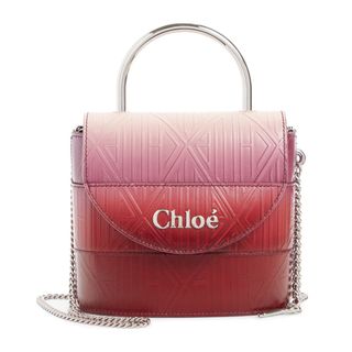Chloé + Aby Lock Monogram Embossed Leather Crossbody Bag