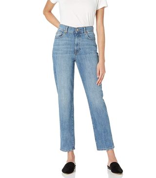 The Drop + Miranda High-Rise Straight Fit Ankle Jeans