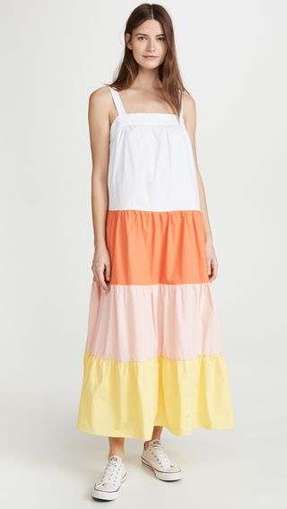 English Factory + Colorblock Sleeveless Dress