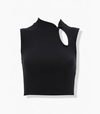 Forever 21 + Ribbed Cutout Crop Top