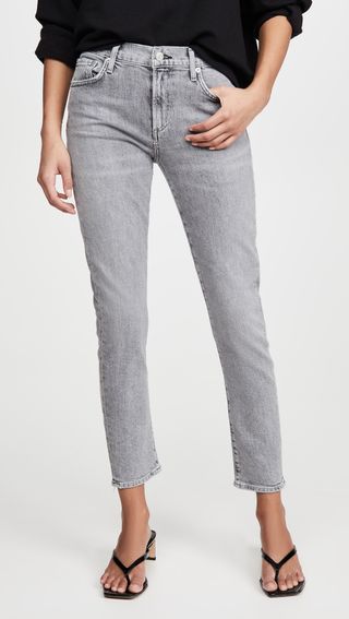 Agolde + Toni Mid Rise Straight Jeans