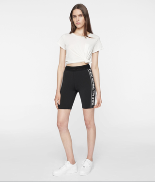 Pam & Gela + Logo Sportstripe Bike Shorts