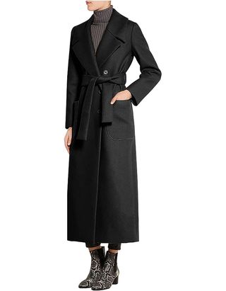 Chartou + Double Breasted Wool Coat